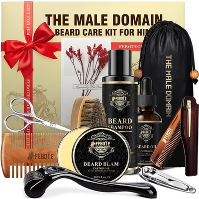 Premium Starter Beard Care Kit for Men - Everything Needed Beard Growth & Care