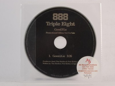 TRIPLE EIGHT GOOD2GO (E41) 1 Track Promo CD Single including Plastic Sleeve 
