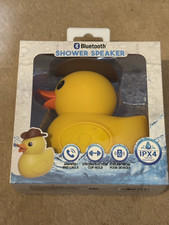 NEW, YELLOW COWBOY Rubber Duck Bluetooth Wireless Shower Speaker