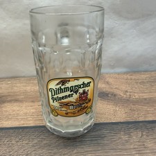 Glas Dithmarscher Pilsener Bierglas Werbeglas Krug Glass Deko Vintage Sammler