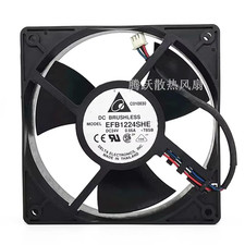 1PCS Delta EFB1224SHE-T8SB DC24V 0.66A 3-wire cooling fan 12038 12cm