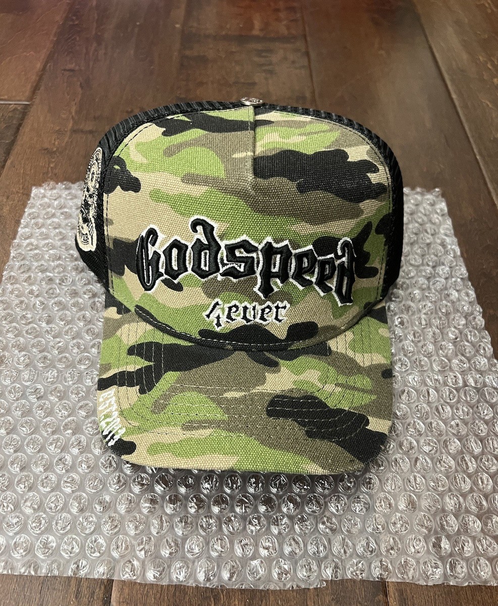 GOD CREATED 3D Logo Adjustable Cap - Silver Camo Baseball Hat, One Size Fits All