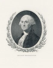 Portrait, George Washington, US President 1789-1797, Bureau Print, SCCS PV-1