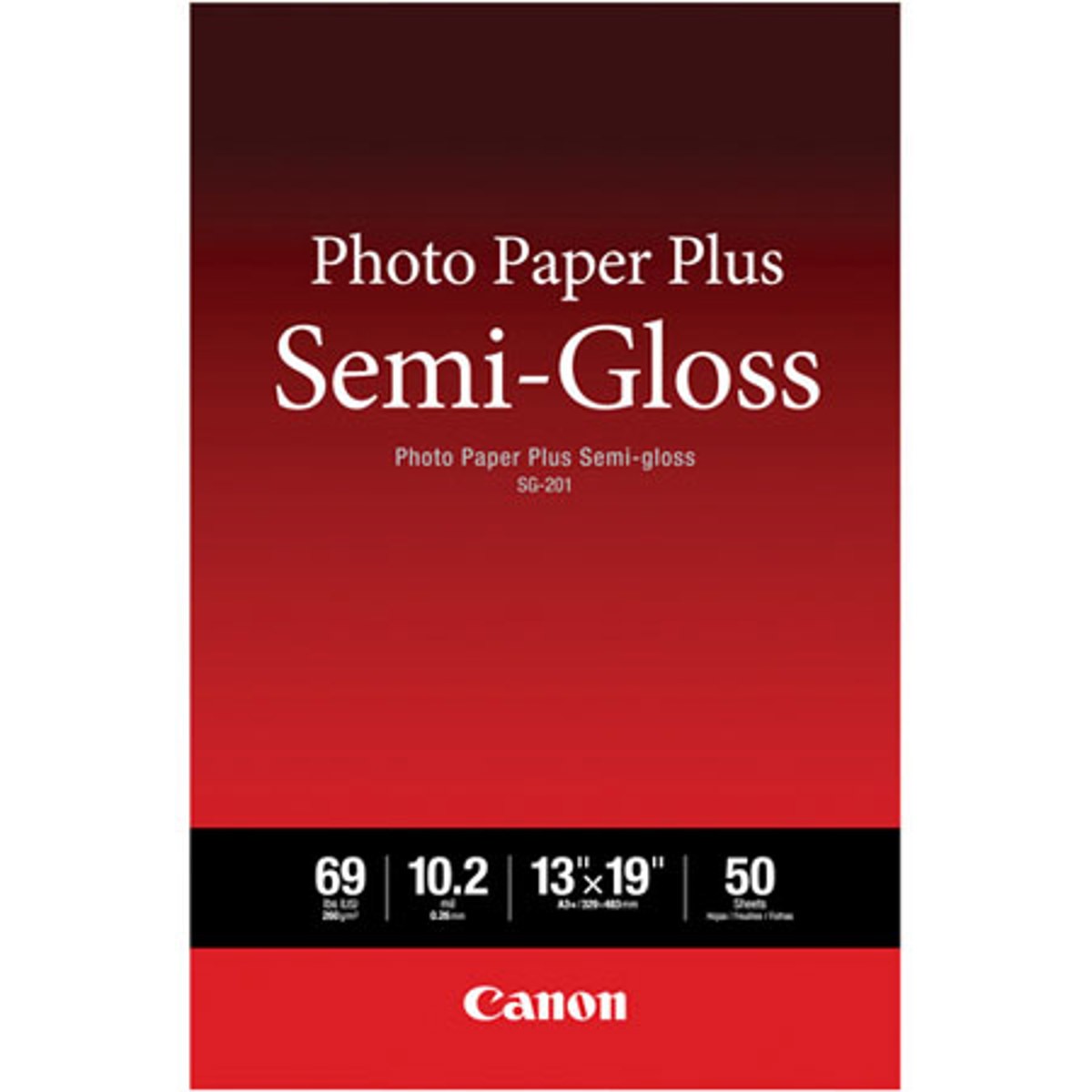 Canon Photo Paper Plus Semi-Gloss SG-201 Inkjet Paper 13x19 50 Sheets 13590₽