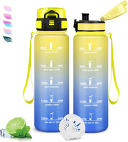 Trinkflasche, Trinkflasche 1L KohlensäUre Geeignet, Wasserflasche Auslaufsicher,