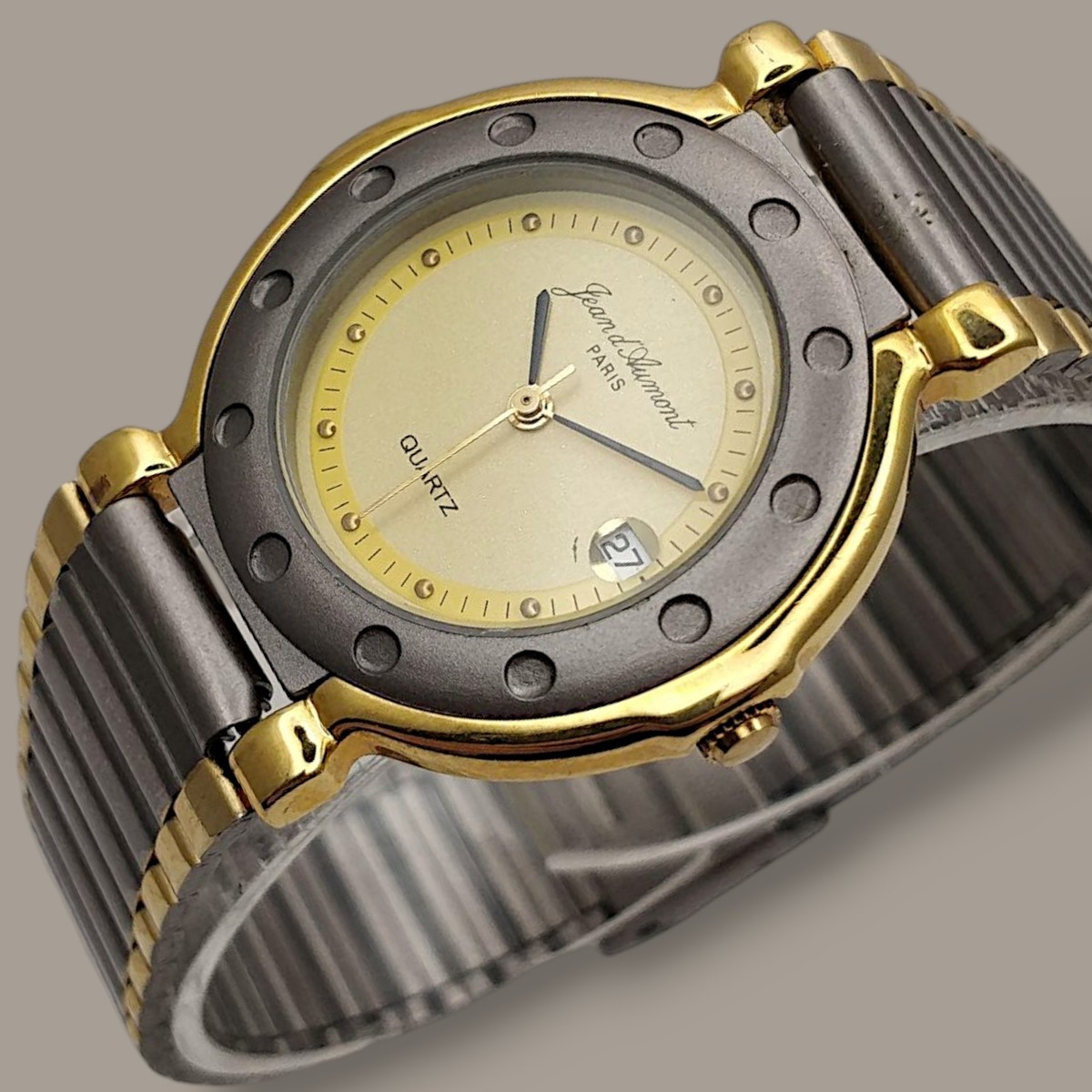 Montre Vintage AIRIN PARIS Plaquée Or – Mouvement Quartz – Pour Pièces Ou Collection