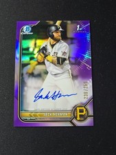 2022 Bowman Chrome - Prospect Autographs Jack Herman #CPA-JH Purple Refractor...