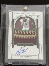 2024 Panini National Treasures Collegiate  Keon Coleman #49 Emerald /5