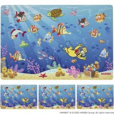 Ritzenhoff&Breker Haribo Seaworld Tischset 45x30 cm 4er Set mit Gummib&auml;r-Design