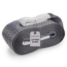 Heavy Duty Equipment Lifting Strap 8800 lbs Vertical WLL 18 ft - Polyester Li...