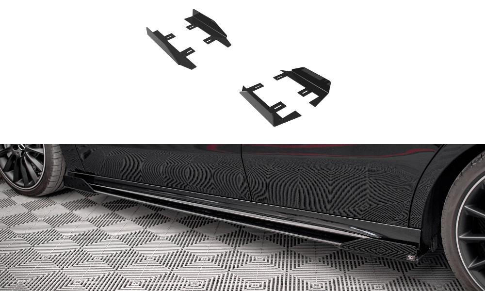 Flaps latéraux Maxton pour Mercedes Classe A W177 Aero Pack en ABS premium