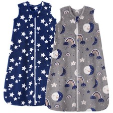 Fleece Baby Sleep Sack 18-24 Months 2.0 Tog Baby Wearable Blanket with 2-Way ...