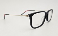 Gucci Eyeglasses NEW GG1056OA Color 001 black Gold Size 56 Authentic Square