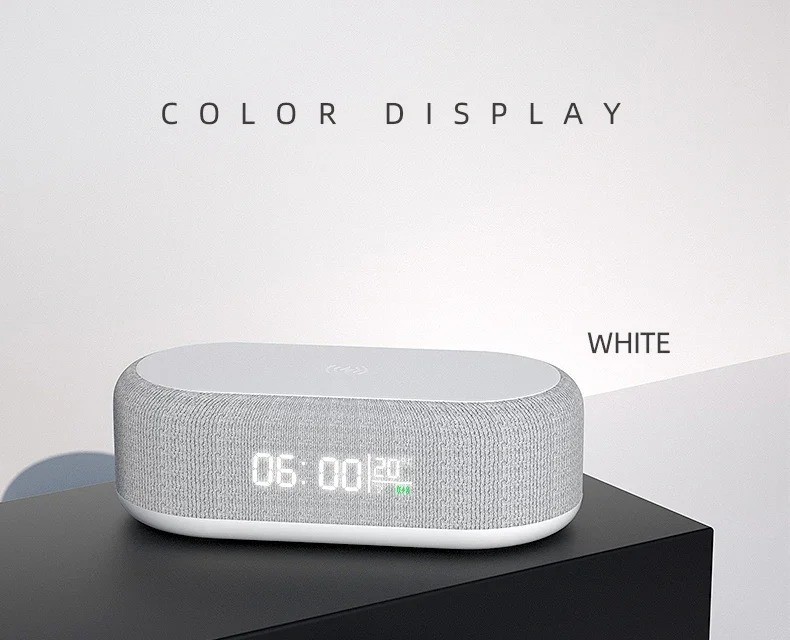 15W Wireless Charger Digital Alarm Clock (6.3" / 16cm)