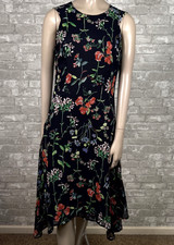 Tommy Hilfiger 4 Navy Blue Floral Sleeveless Dress