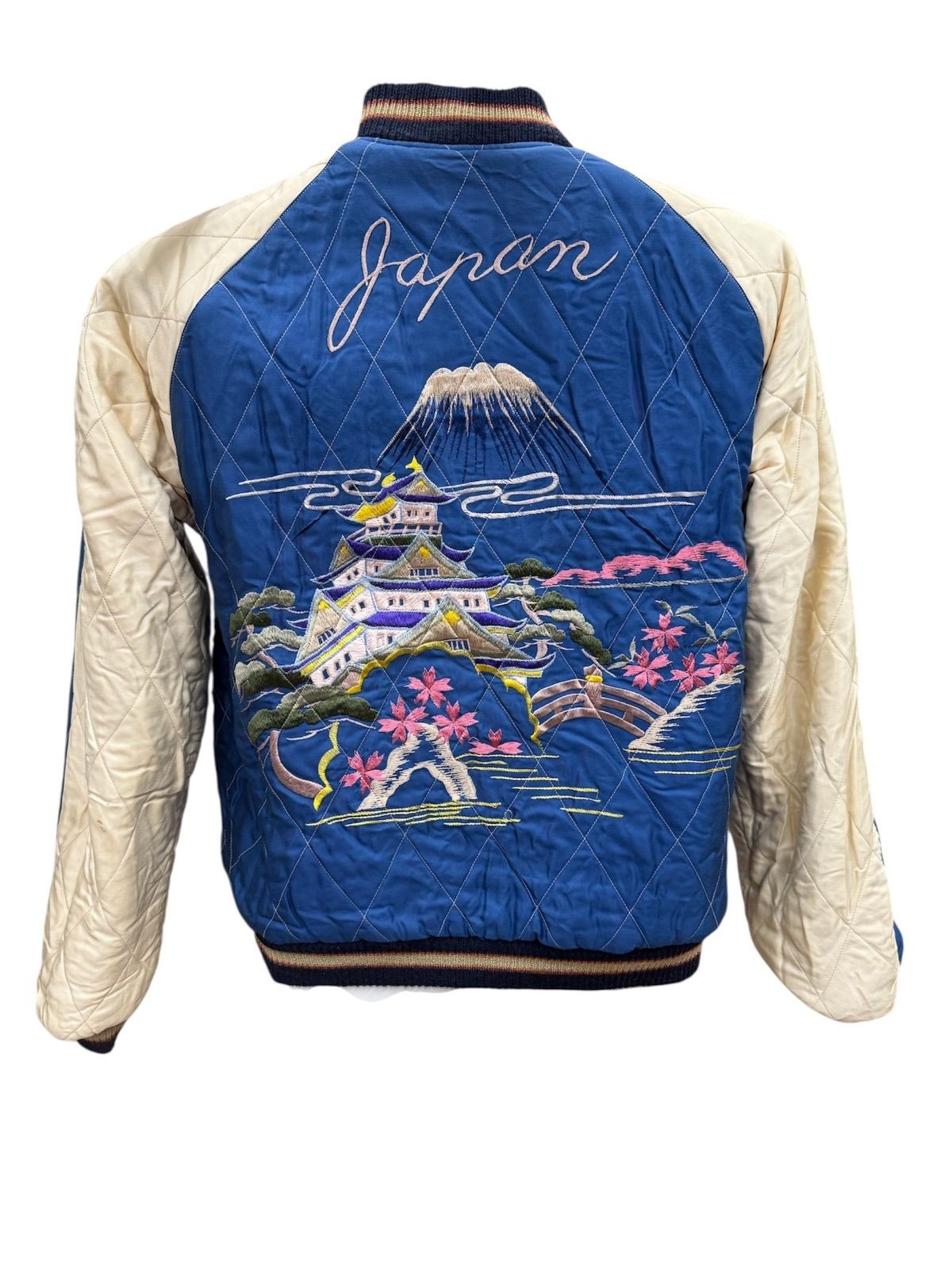 TAILOR TOYO Reversible Sukajan Tiger Face x Castle Velveteen L Size Men's thumbnail 4