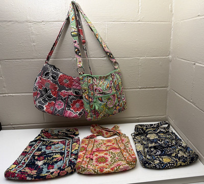 5 PC Lot Vera Bradley Crossbody Hipsters W/Flaws See Pics and Description