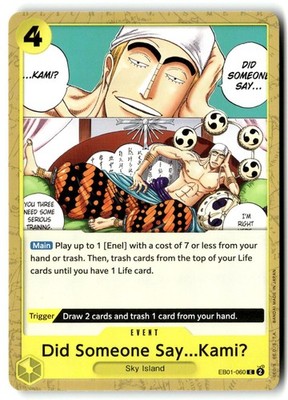 Did Someone Say...Kami? EB01-060 Extra Booster: Memorial Collection One Piece NM