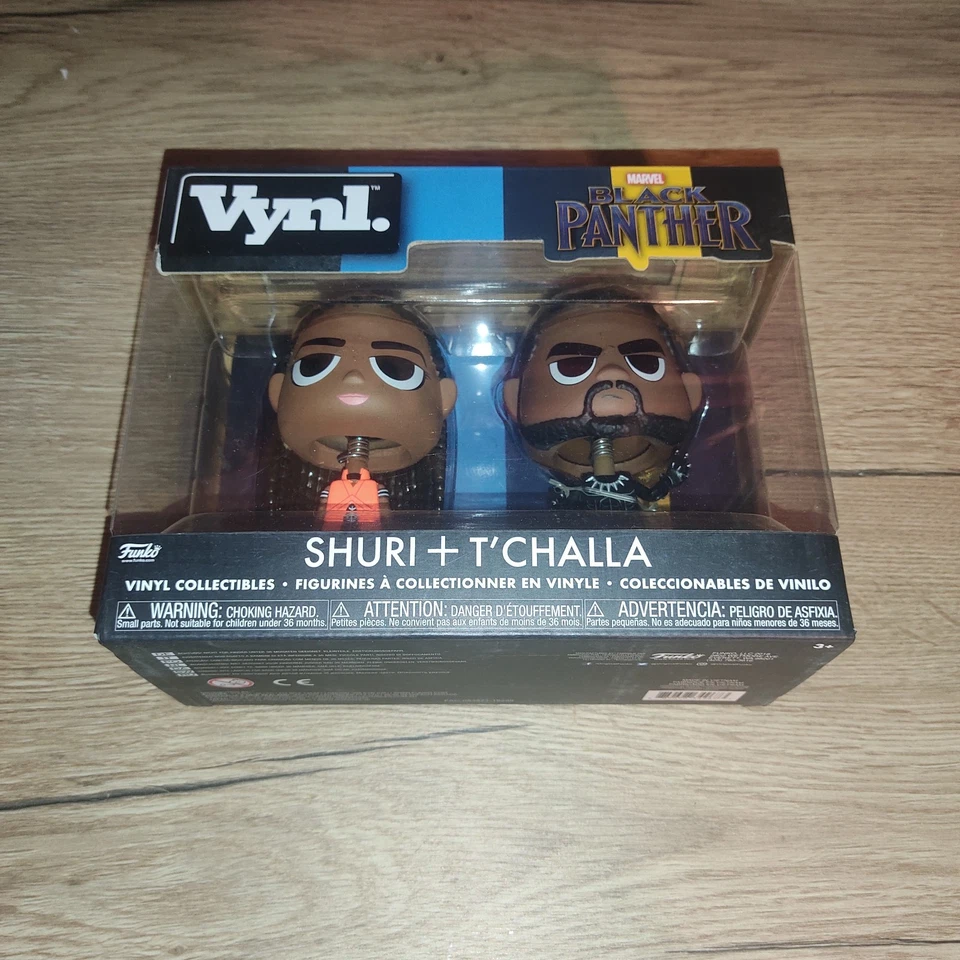 Figurina Funko Vynl Marvel Black Panther: Black Panther E Shuri - NUOVO - Immagine 2 di 4