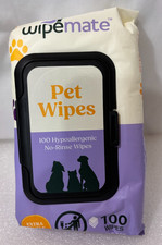 Wipemate Lavender Pet Wipes 7.5inx5.7in Pack of 100 Wipes Alcohol Free