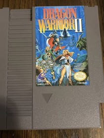 Dragon Warrior 1 I & 2 II (Nintendo NES, 1990) Lot Bundle Authentic Tested Works