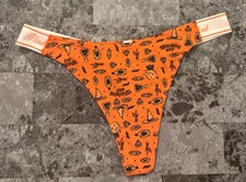 NWOT VICTORIA'S SECRET PINK POTION WITCH HAT HALLOWEEN THICK STRAP THONG PANTIES