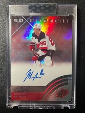 24-25 Clear Cut Hockey 00-01 SPx Xcitement Auto SXA-JH Jack Hughes [SP]