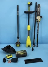 Ryobi 40V Attachment Capable String Trimmer and Pole Saw 4ah Battery and Charger