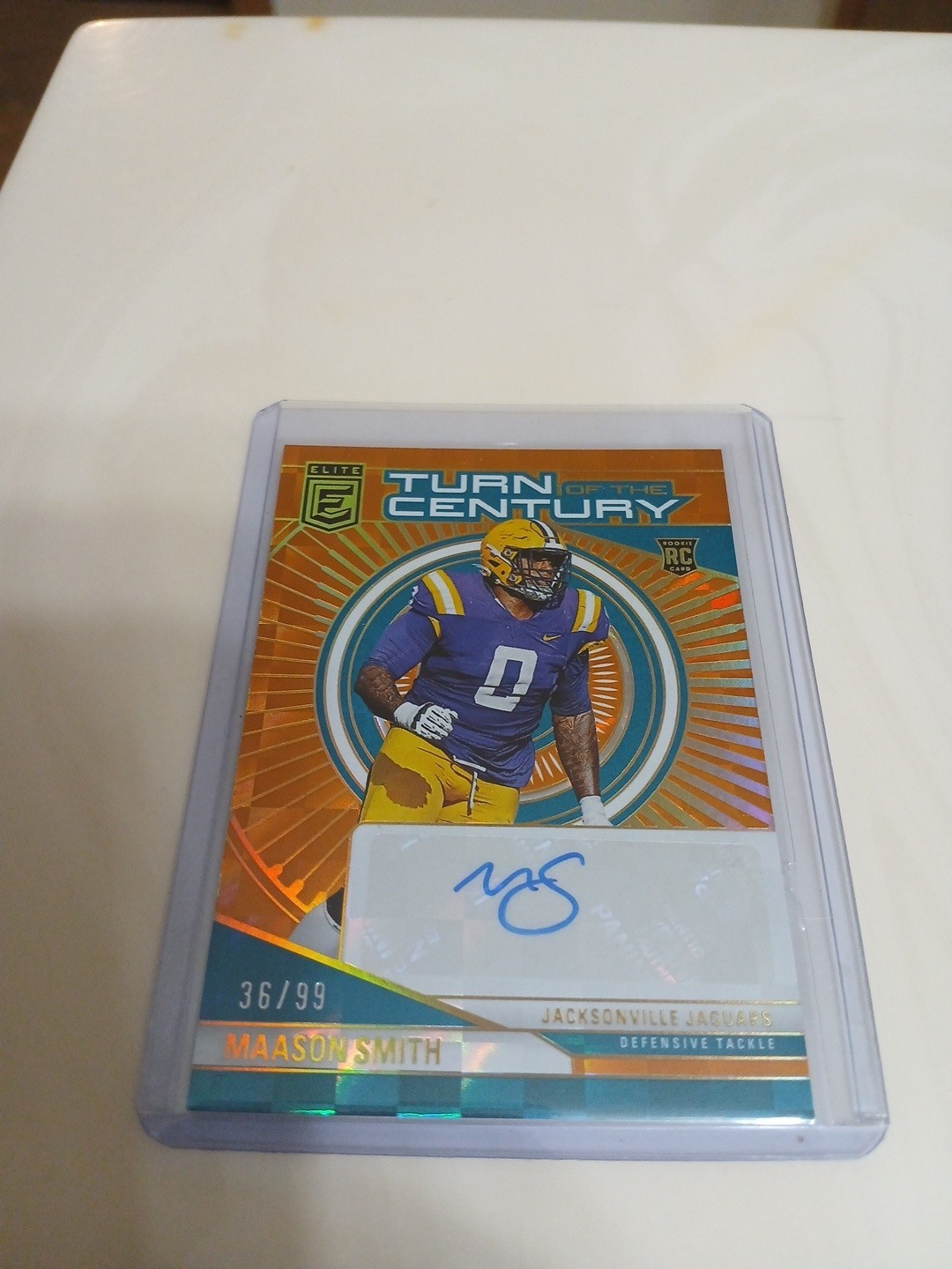 Maason Smith Panini Donruss Elite Turn of the Century Autographs #TCAMSM Orange