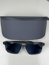 BMW All Inclusive Men's Black and Blue Sunglasses with Gray BMW Case