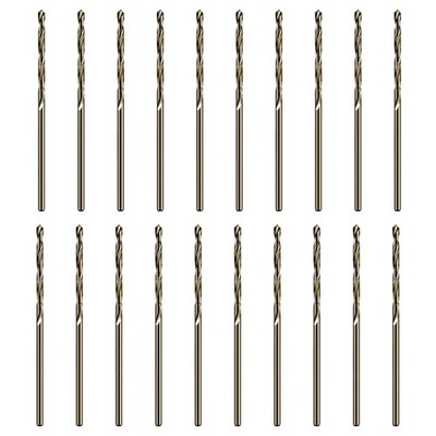 20Pcs 1/32'' Cobalt Drill Bit Set, M35 High Speed Steel Jobber Length Drill Bit