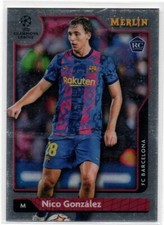 2021-22 Topps Merlin Soccer #80 Nico Gonzalez FC BARCELONA Rookie Card 91. rookie card picture