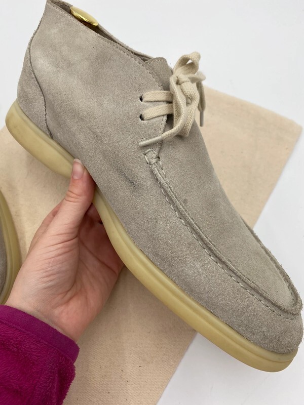 Men Suitsupply Chukka Beige Leather Suede Size EU42 UK8 US9 image 10