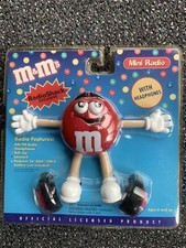Radio Shack Exclusive M M's Mini Radio with Headphones, Never Opened.
