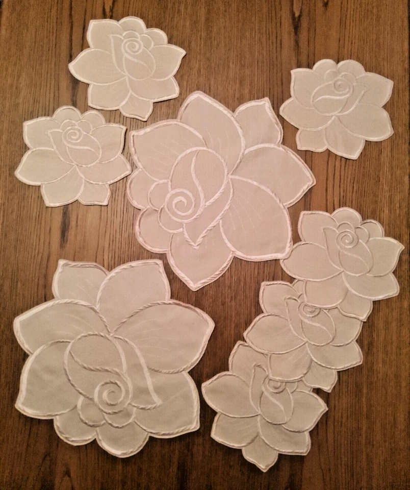 Tischset, Untersetzer, Platzset, Tischmatte 2 Stück 37, 6 cm, 6 Stück 22,5 cm