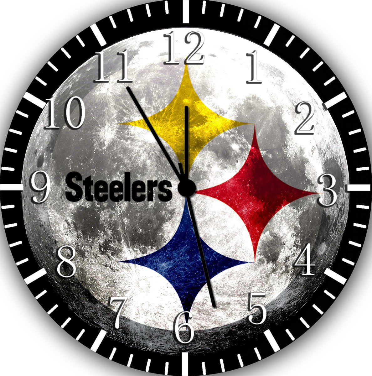 Pittsburgh Steelers Frameless Borderless Wall Clock Nice For Gifts or Decor F36