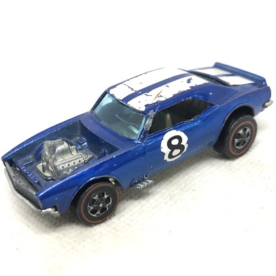 Hot Wheels Redline Heavy Chevy #8 1969 Blue Gray Int. Made In Hong Kong