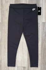 NWT GK Elite Adult CAPRI LEGGINGS Gymnastics Leotard PANTS Tights, Black, AXL