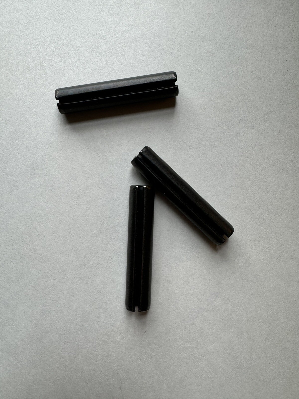ROLL PINS. 1/2 X 2 1/2” CARBON STEEL. 3 PCS. NEW