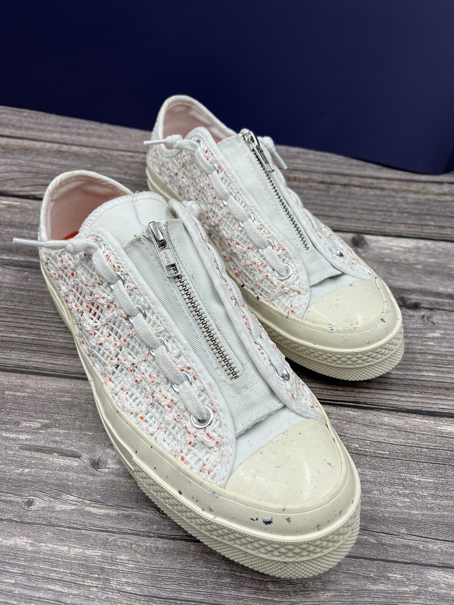 Converse Breathable Crochet Chuck 70 Zip Size US UK White