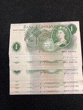 J.B. Page Replacement One Pound �1 Banknote 1970-78 B323 MR-MW by Prefix EF-UNC