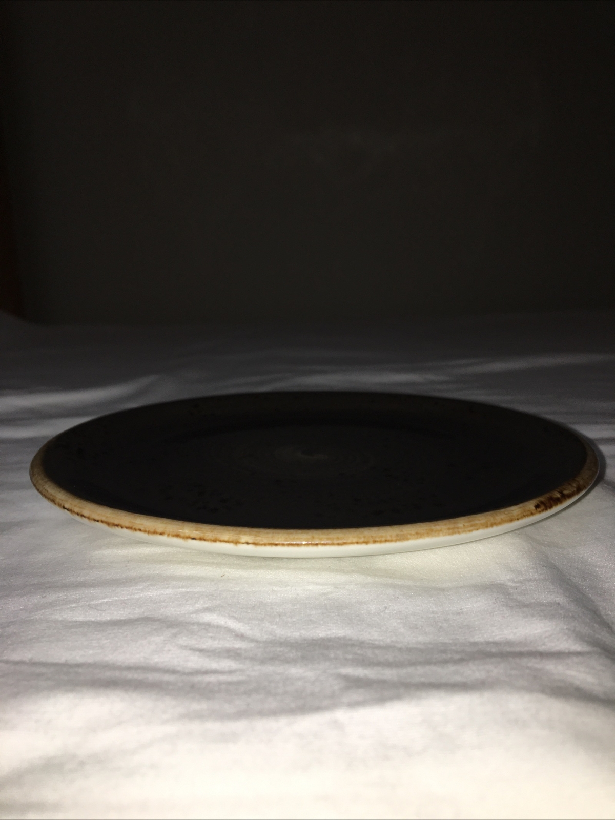 Steelite International Craft Grey Coupe Bread Plate 6" Made in England