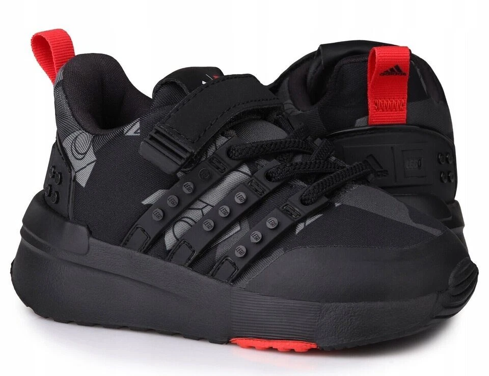 ADIDAS LEGO Toddler adidas Originals Racer TR x Lego Trainers Black/Red GW0923 RRP £39.99