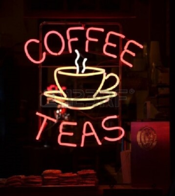 Coffee Teas 24''x20'' Neon Sign Light Lamp Workshop Poster Cave Collection UY
