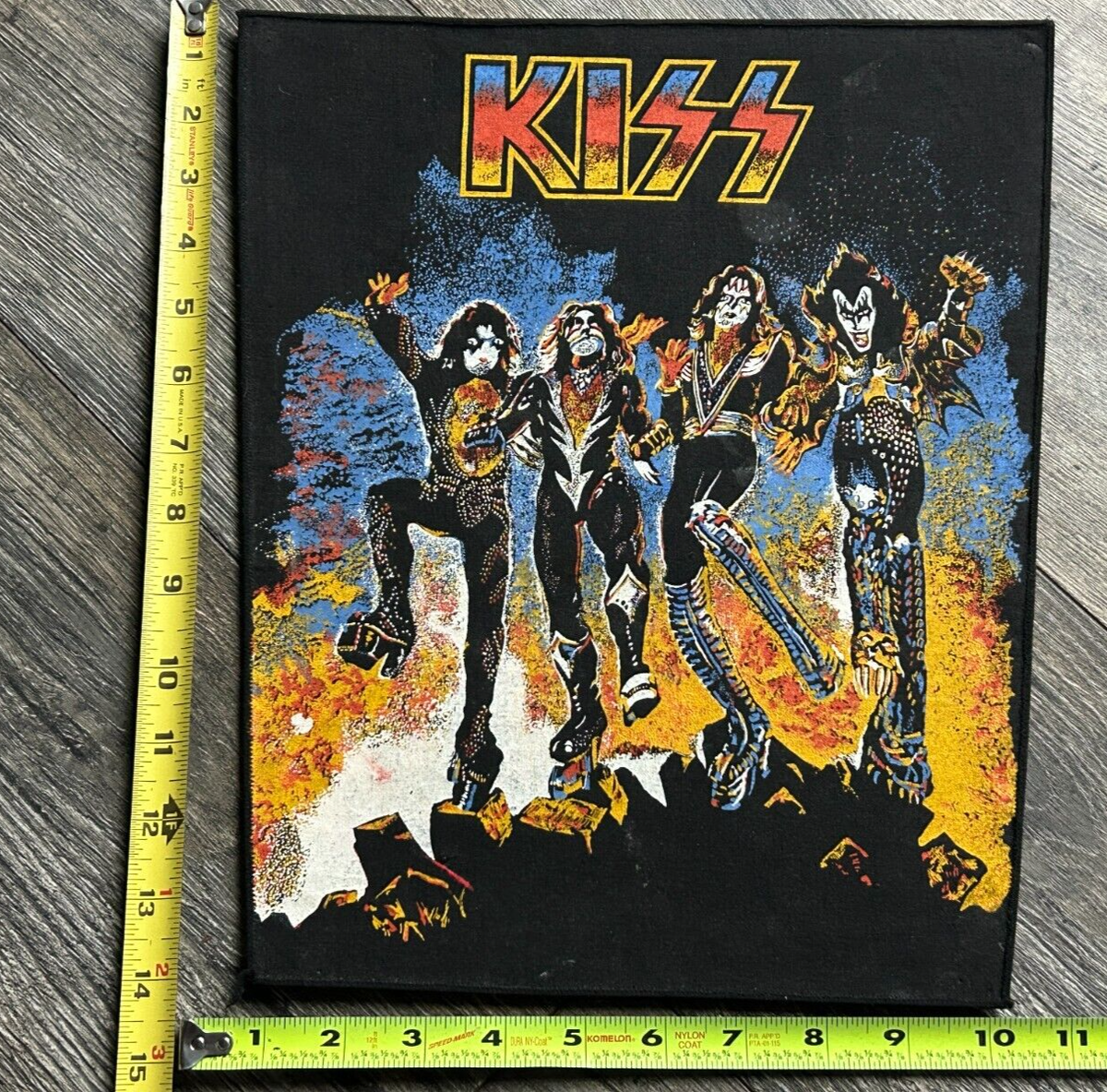 KISS BACK PATCH Destroyer Album Cover Headshop 12x14 UNUSED