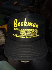 trucker hat baseball cap BECKMAN PRODUCTION SERVIES INC  COOL lid old school