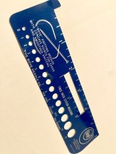 VINTAGE  BOYE U.S. Standard Knitting Needle Gauge/Ruler/Stitch Measure USA