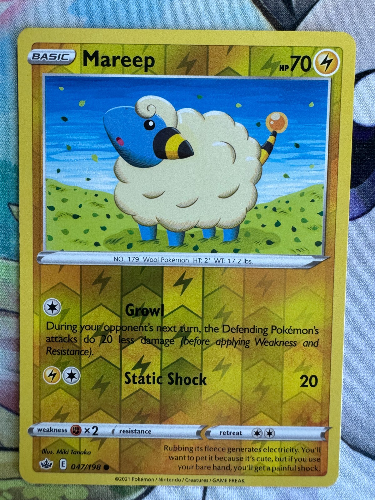 Mareep Reverse Holo Pokemon TCG BKQ831