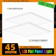2x2 LED Flat Panel Lights 45W 5800LM 5000K Dimmable Drop Ceiling Troffer Fixture