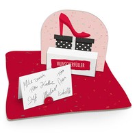 Itenga Geldgeschenk Verpackung High Heel Shopping Einkaufen Gutschein Schuhe